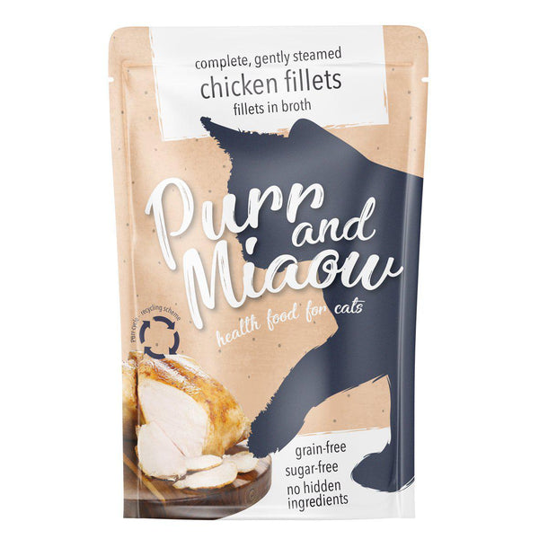 Sugar-free Wet Food Pouches for Cats-purrandmiaow